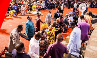 Pastor Paul Enenche of Dunamis leads Govs Ortom, Udom, Okowa, others in prayer for Nigeria