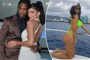 Travis Scott denies cheating on Kylie Jenner with ex Rojean Kar