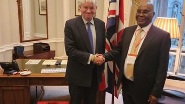 Atiku Holds Strategic Meeting with British Government