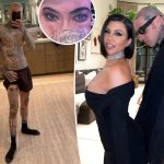 Travis Barker debuts new tattoo of Kourtney Kardashian’s eyes