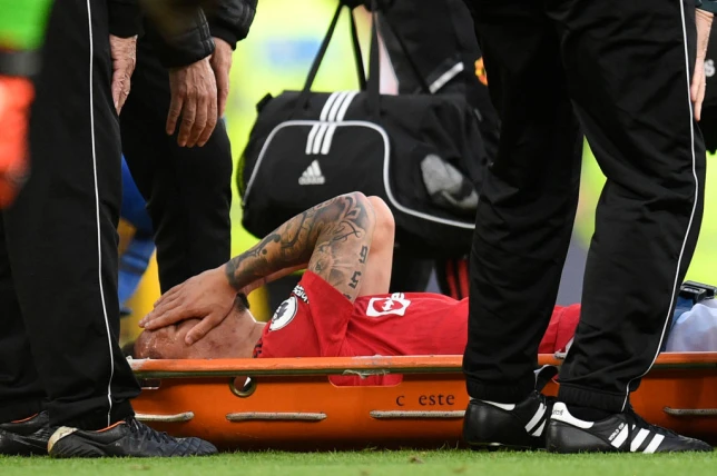 Antony stretchered off against Chelsea