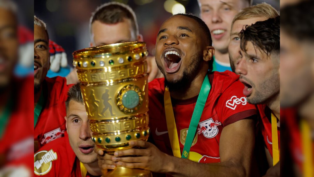 Christopher Nkunku Helps Leipzig Defend German Cup Title