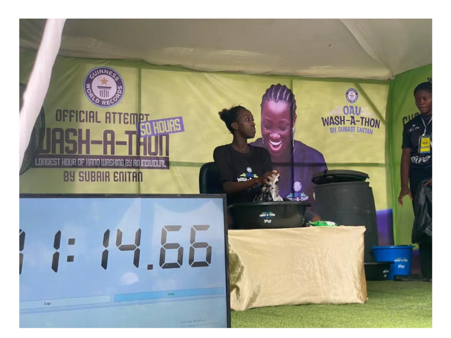 OAU student starts 50-hour hand wash-a-thon to set new Guinness World Record
