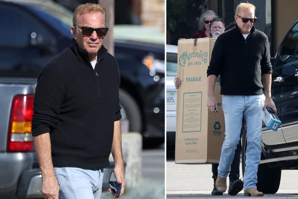 Kevin Costner spotted buying top-of-the-line guitar amid rumored romance with Jewel