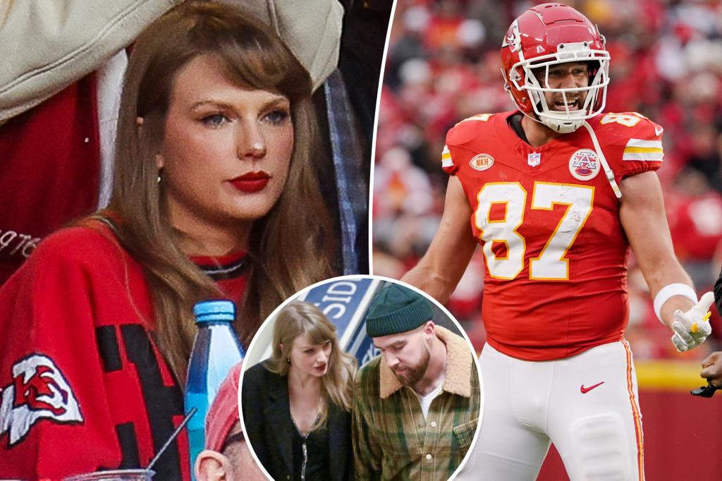 Taylor Swift, Travis Kelce leave stadium holding hands after Chiefs loss